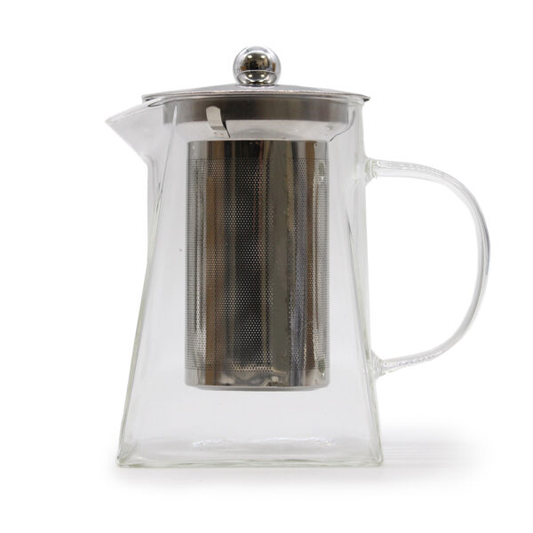 Large Tower Shape Glass Infuser Teapot - Image 2