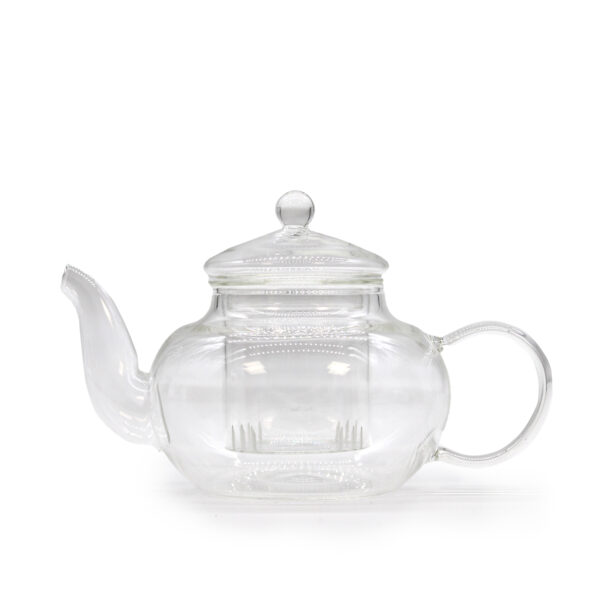 Round Pearl Glass Infuser Teapot - Image 2