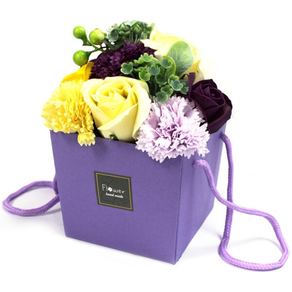 Purple Flower Garden Soap Flower Bouquet