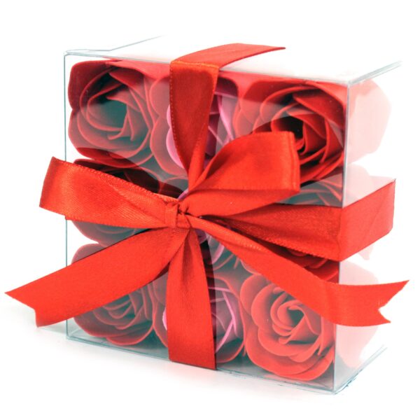 Set of 9 Soap Flowers Gift Boxes