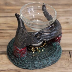 Antique Buddha Offering Hands Oil Burner