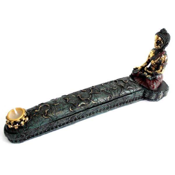 Antique Buddha Incense Burner & Box - Image 2