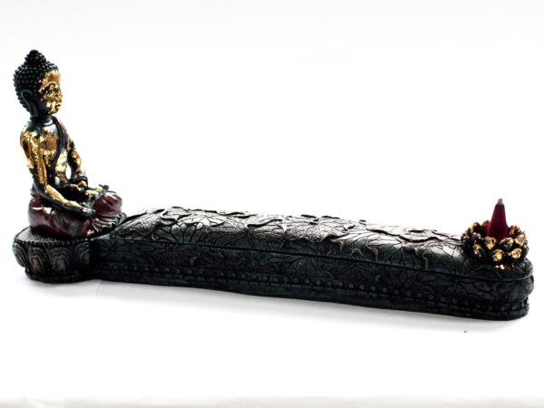 Antique Buddha Incense Burner & Box - Image 3
