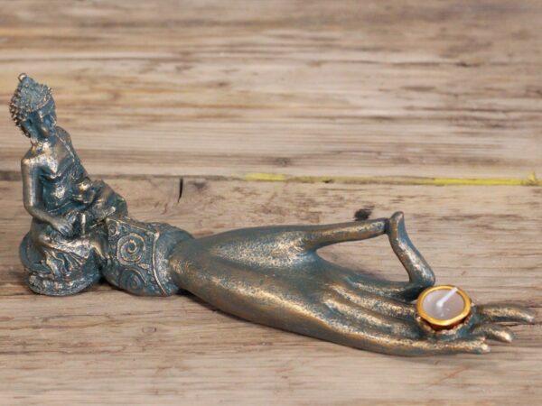 Antique Buddha Hand Incense Burner - Image 2