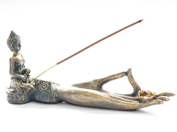 Antique Buddha Hand Incense Burner - Image 3