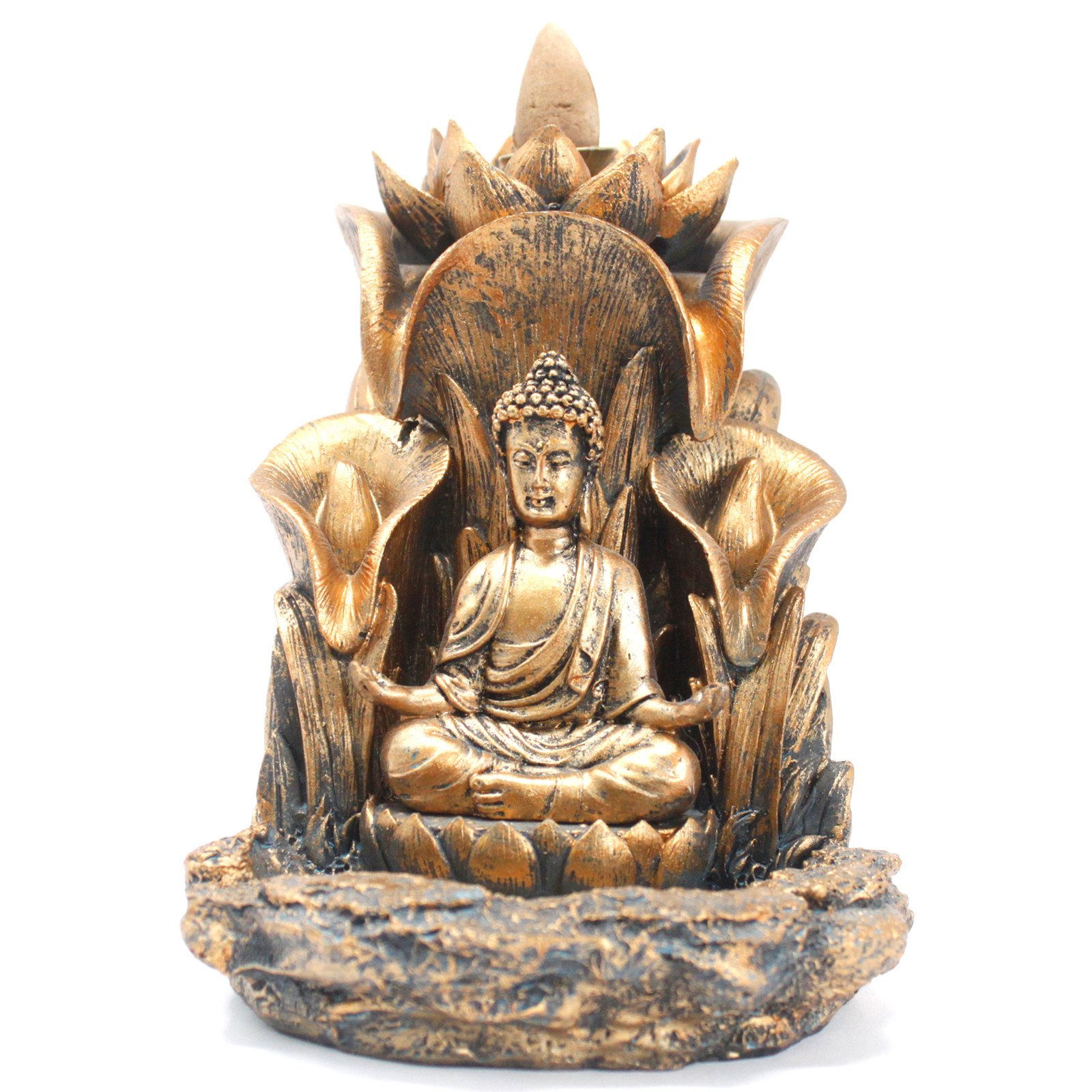 Resin Buddha Backflow Incense Burner