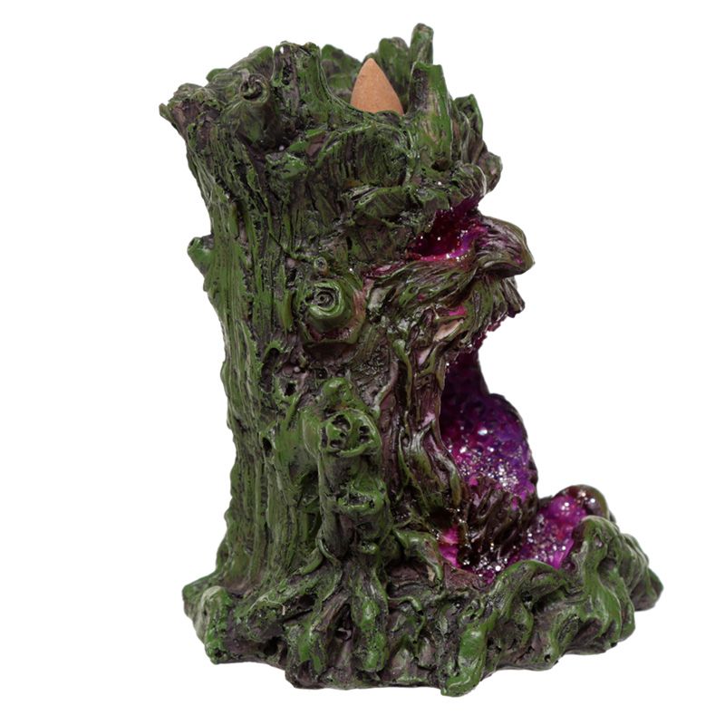 LED Crystal Green Man Backflow Incense Burner - Image 2