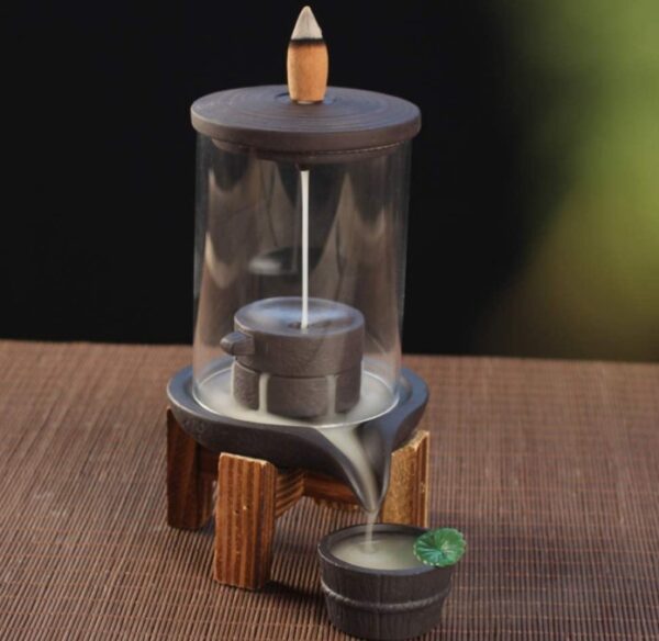 Teahouse Waterfall Backflow Incense Burner - Image 3