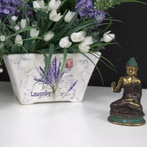 Mini Hand Up Sitting Brass Buddha