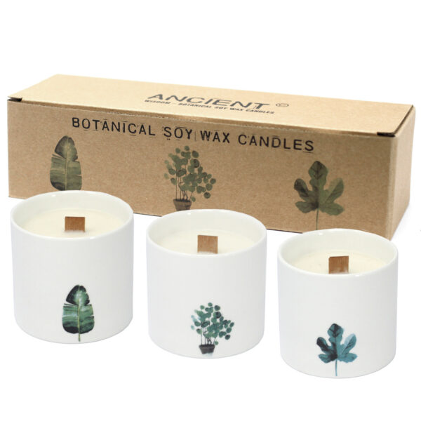 Botanical Wooden Wick Soy Candles - Image 6