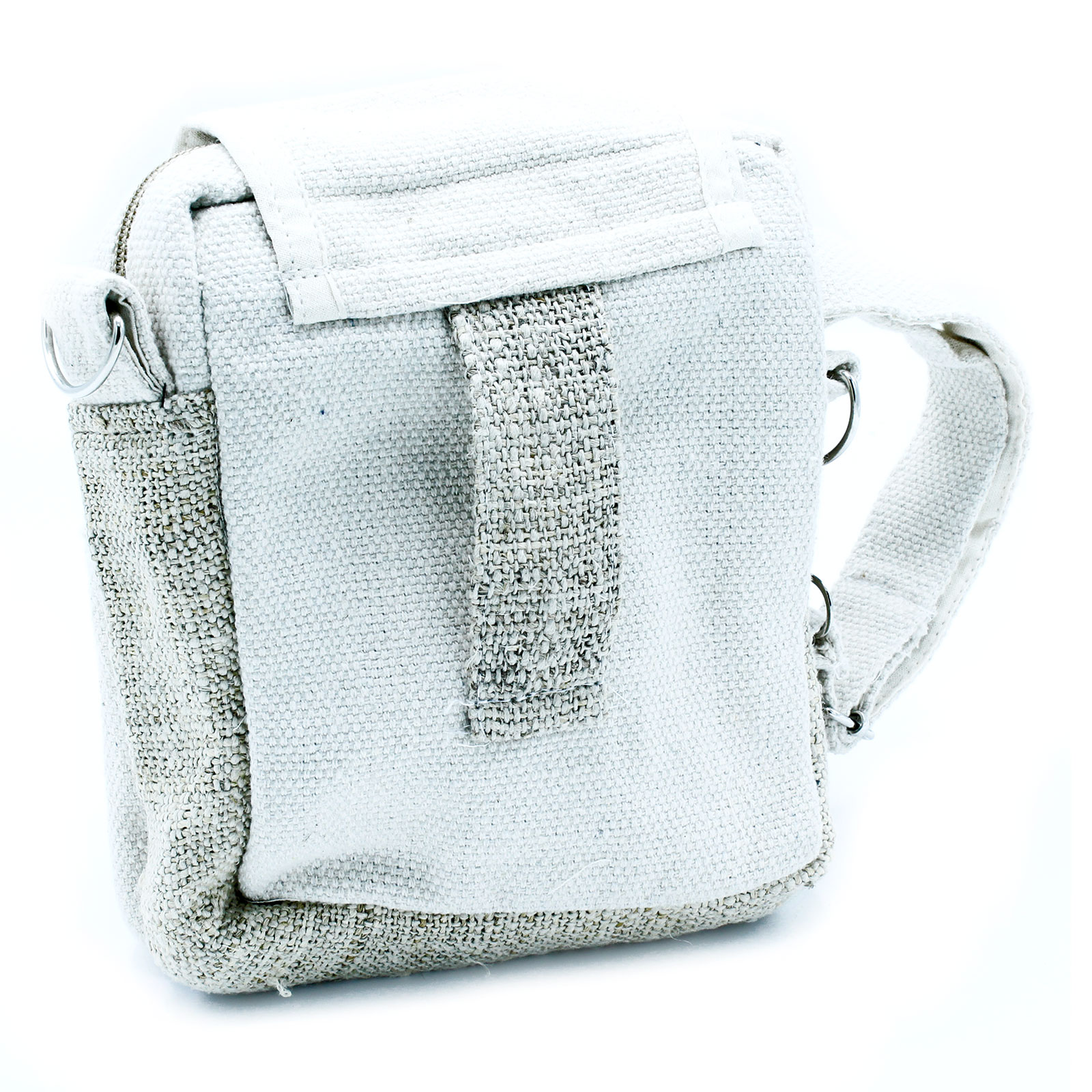Natural Hemp & Cotton Cross-body Travel Bag - Image 2
