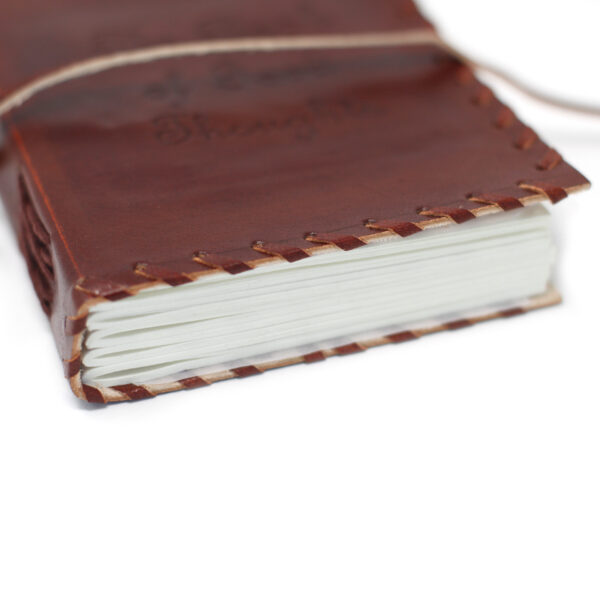 Leather Book of Thoughts with Wrap Notebook - Image 2