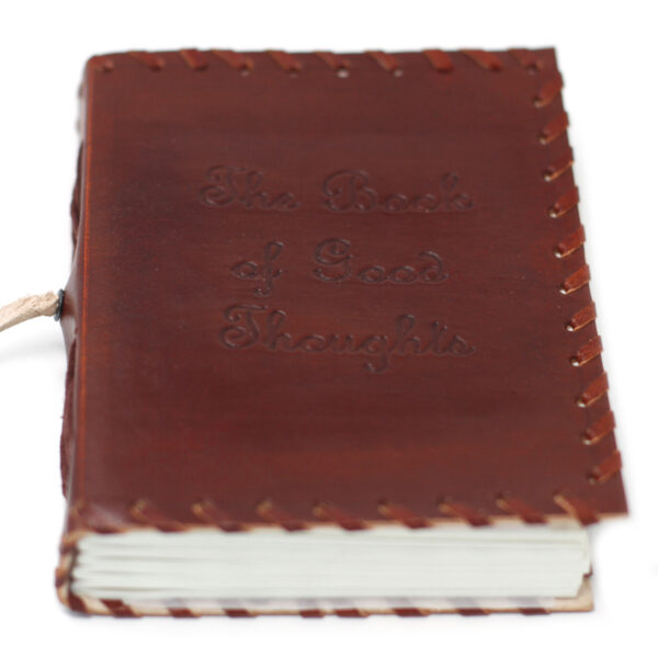 Leather Book of Thoughts with Wrap Notebook - Image 3