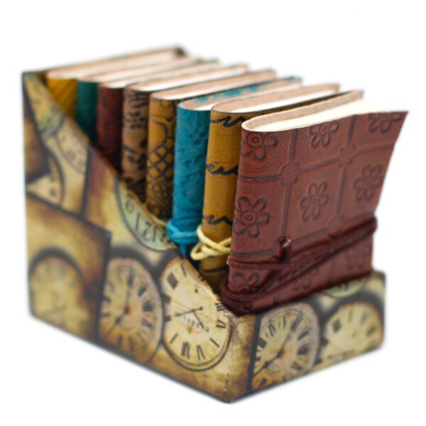 Mini Assorted Leather Notebook - Image 2