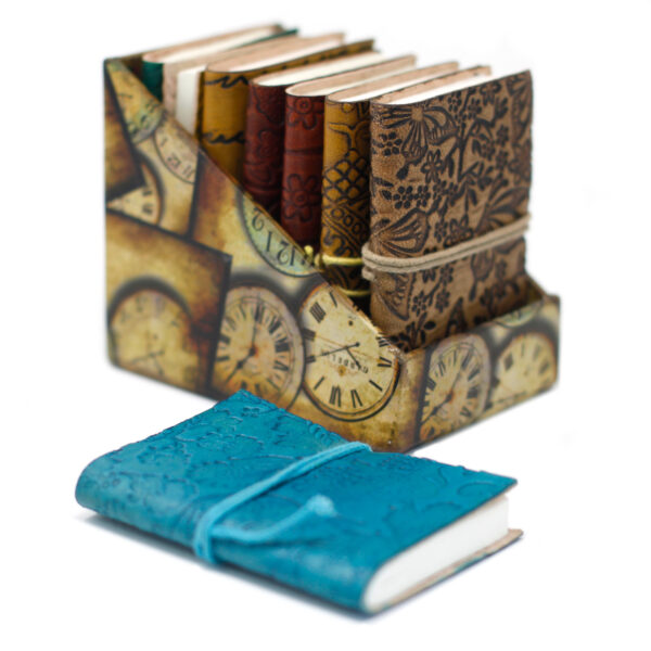 Mini Assorted Leather Notebook - Image 5