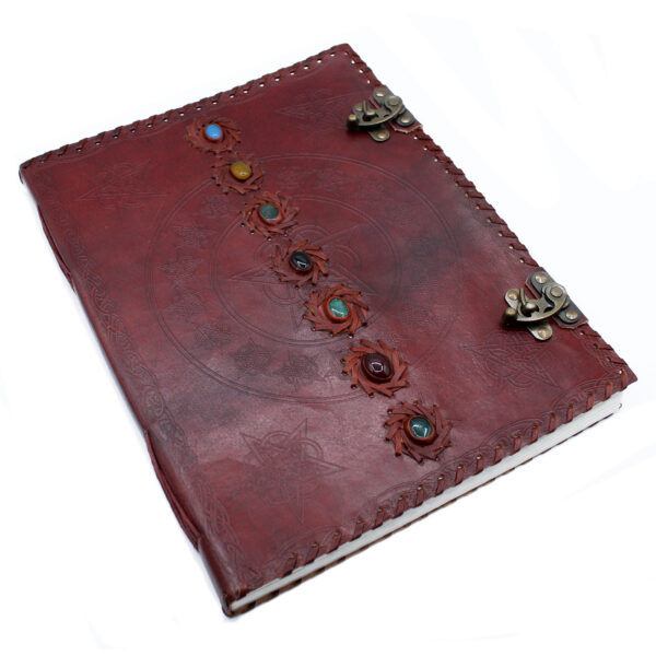 7 Chakras Leather Book