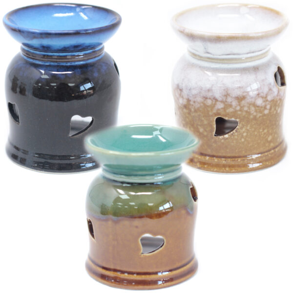 Heart Cut-out Design Classic Rustic Oil Burners (assorted)