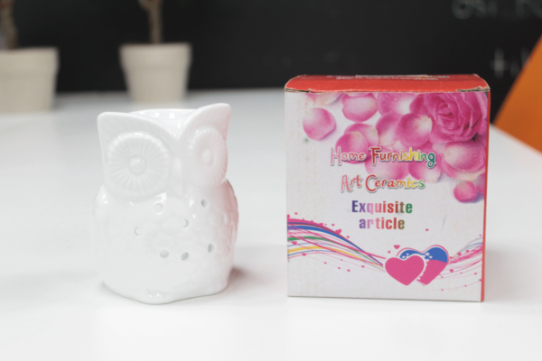 Owl Design White Oil Burners - Image 5