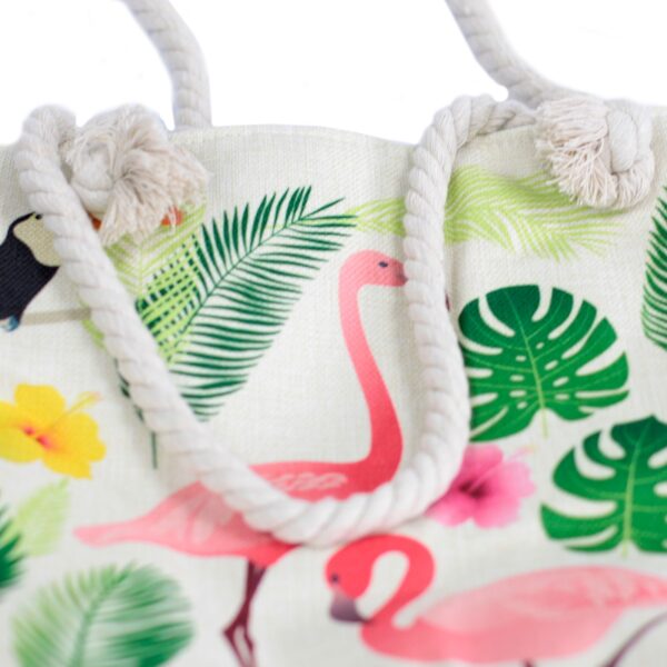 Flamingo Rope Handle Bag - Image 2