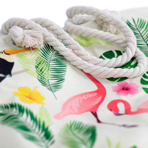 Flamingo Rope Handle Bag - Image 3