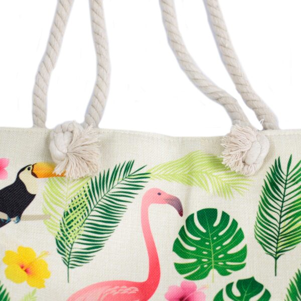 Flamingo Rope Handle Bag - Image 4