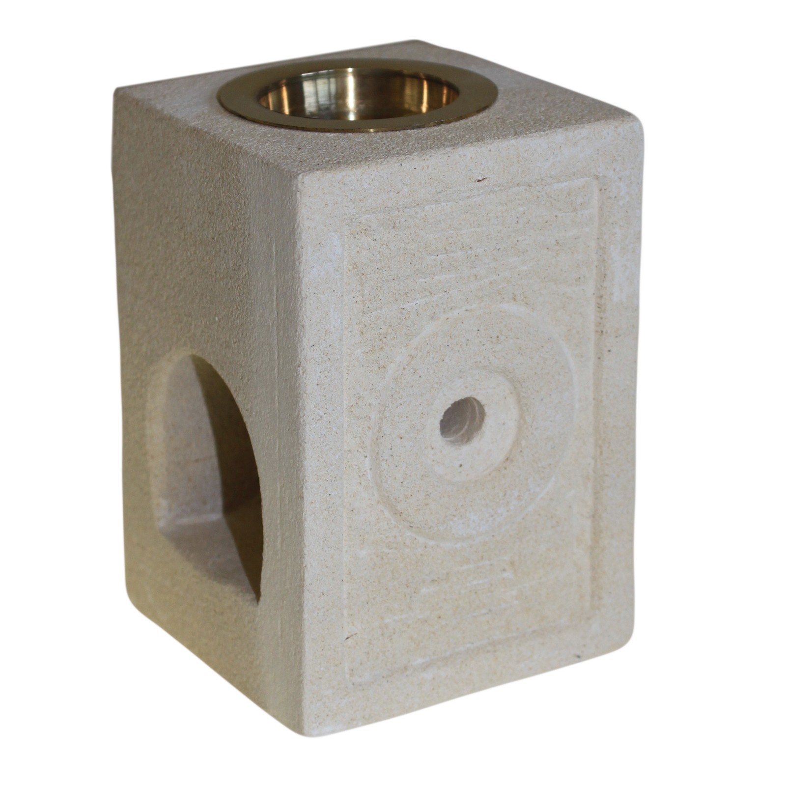 Square Moorish Sandstone Oil Burner
