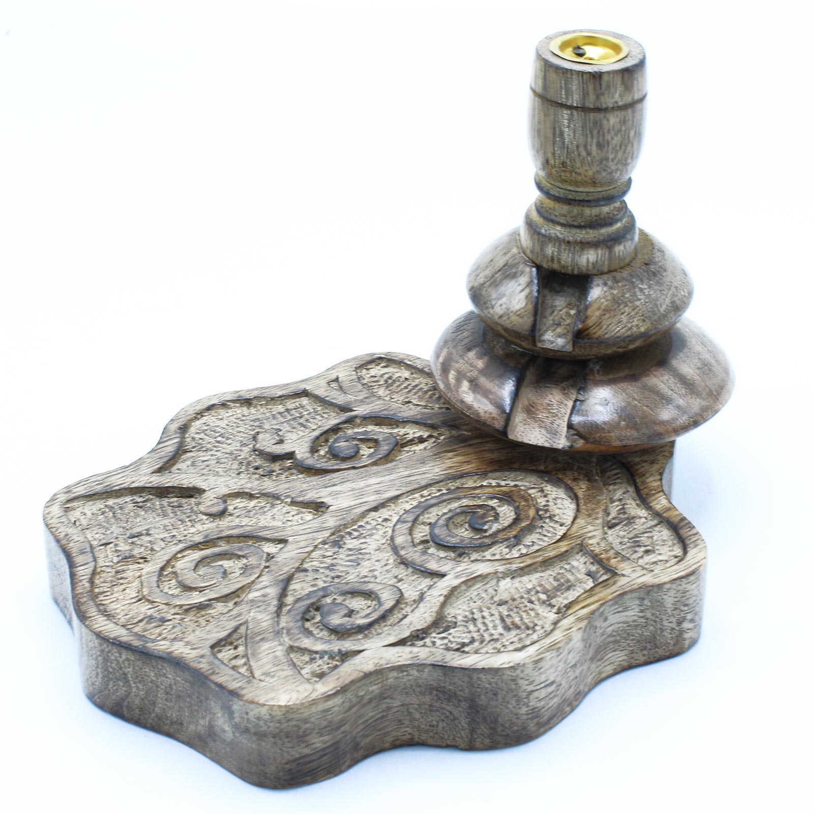 Tree of Life Mango Wood Backflow Incense Burners - Image 8
