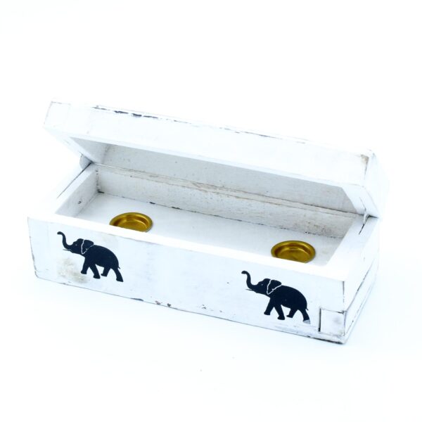 White Washed Double Cone Smoke Box - Image 2