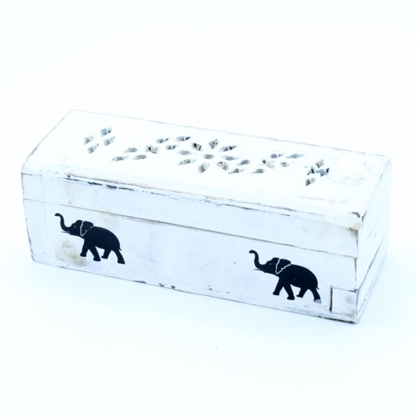 White Washed Double Cone Smoke Box