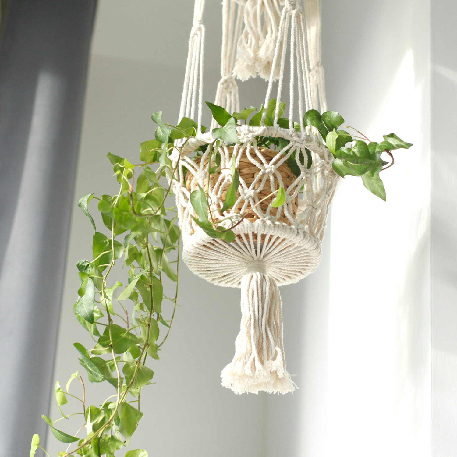 Double Macramé Pot Holder - Image 5