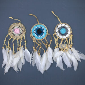 Pastel Blue Macramé Dream Catchers