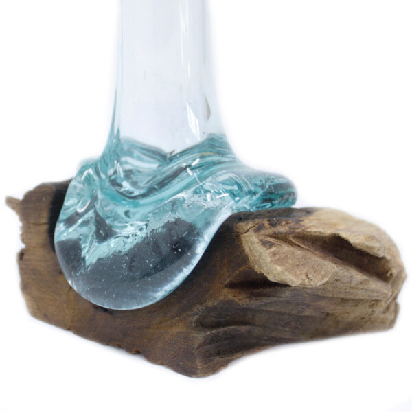 Glass Vase on Wood - Image 4