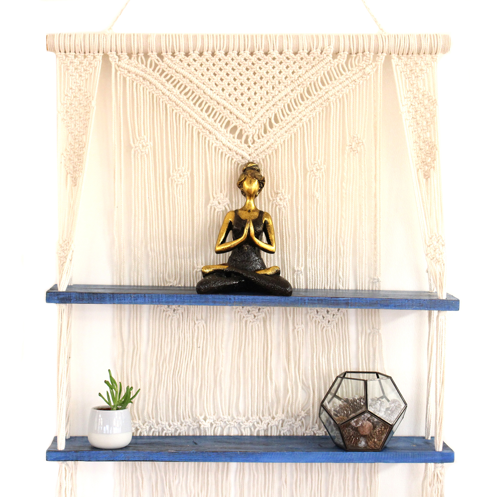 Macramé Hanging Shelves - Image 3
