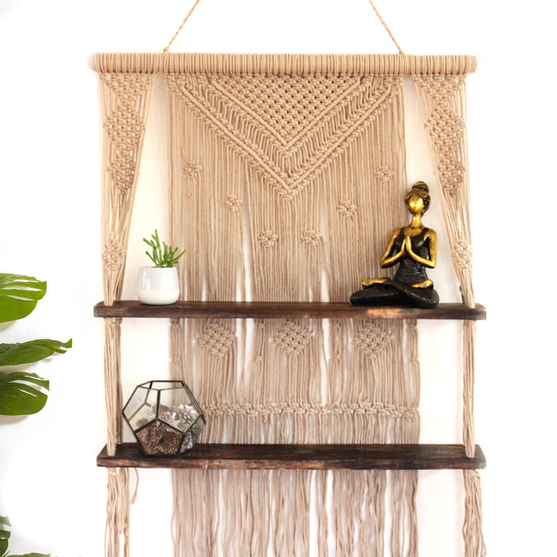 Macramé Hanging Shelves - Image 5
