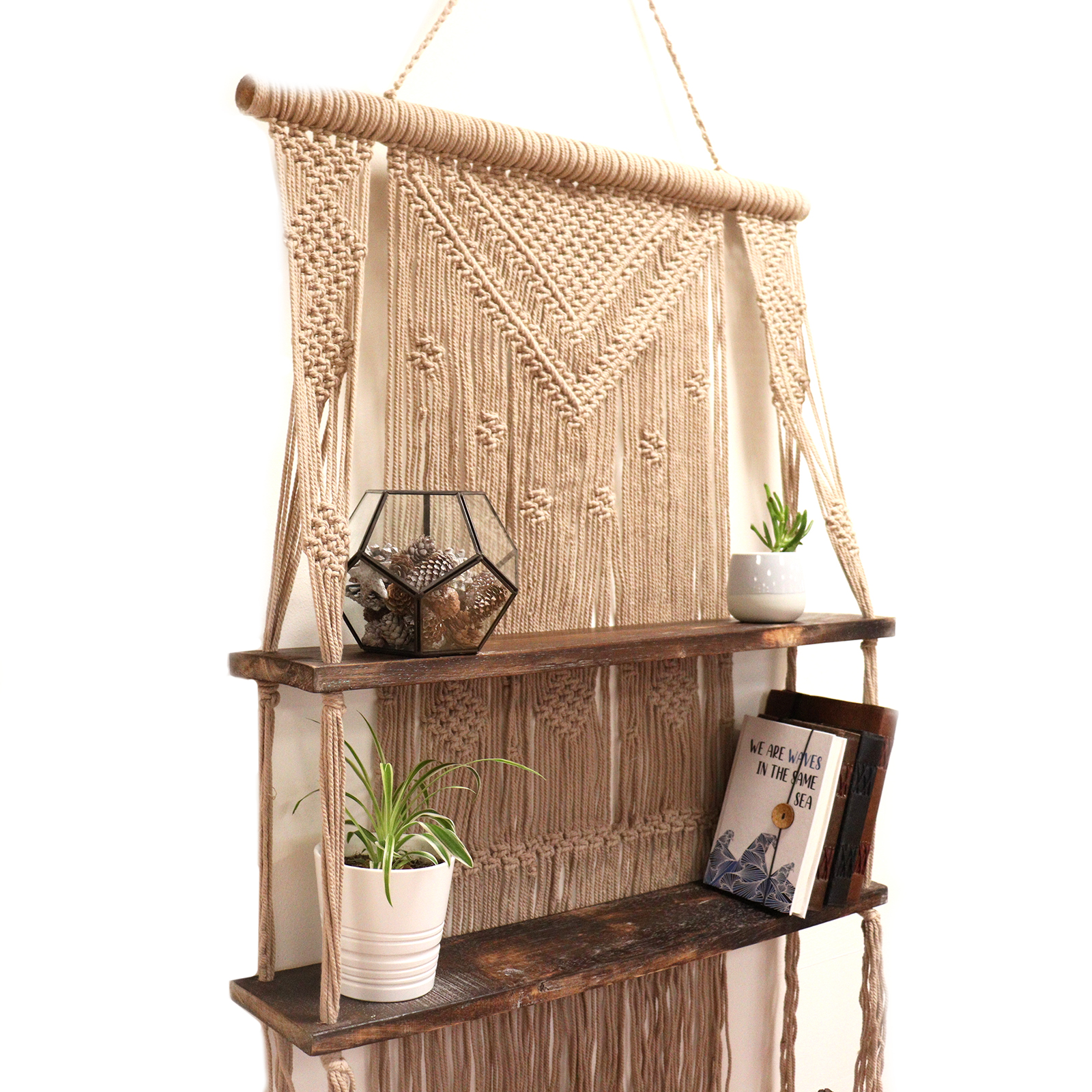 Macramé Hanging Shelves - Image 7