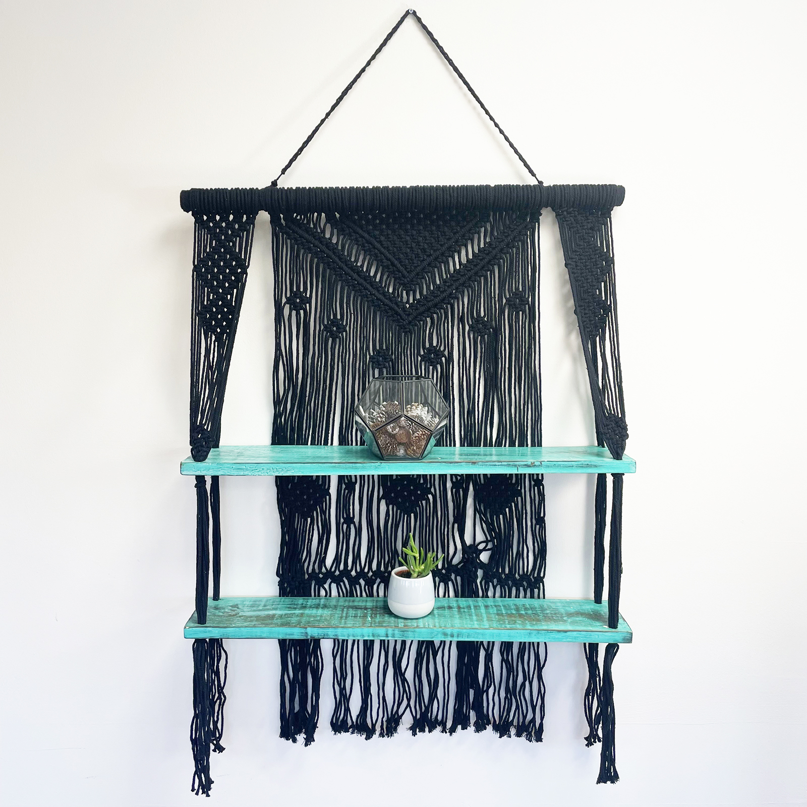 Macramé Hanging Shelves - Image 10
