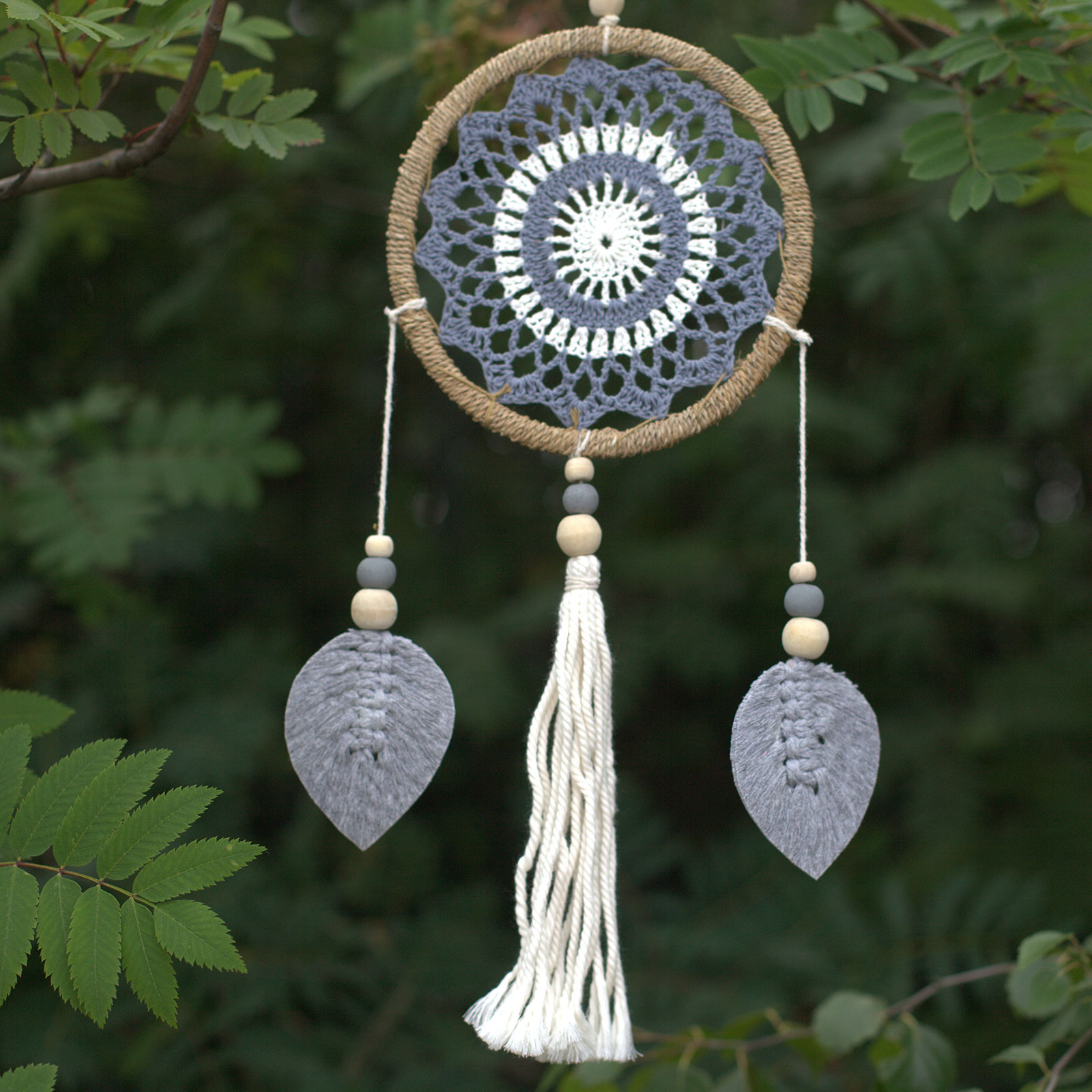 Medium Grey Elemental Spirits Dream Catcher
