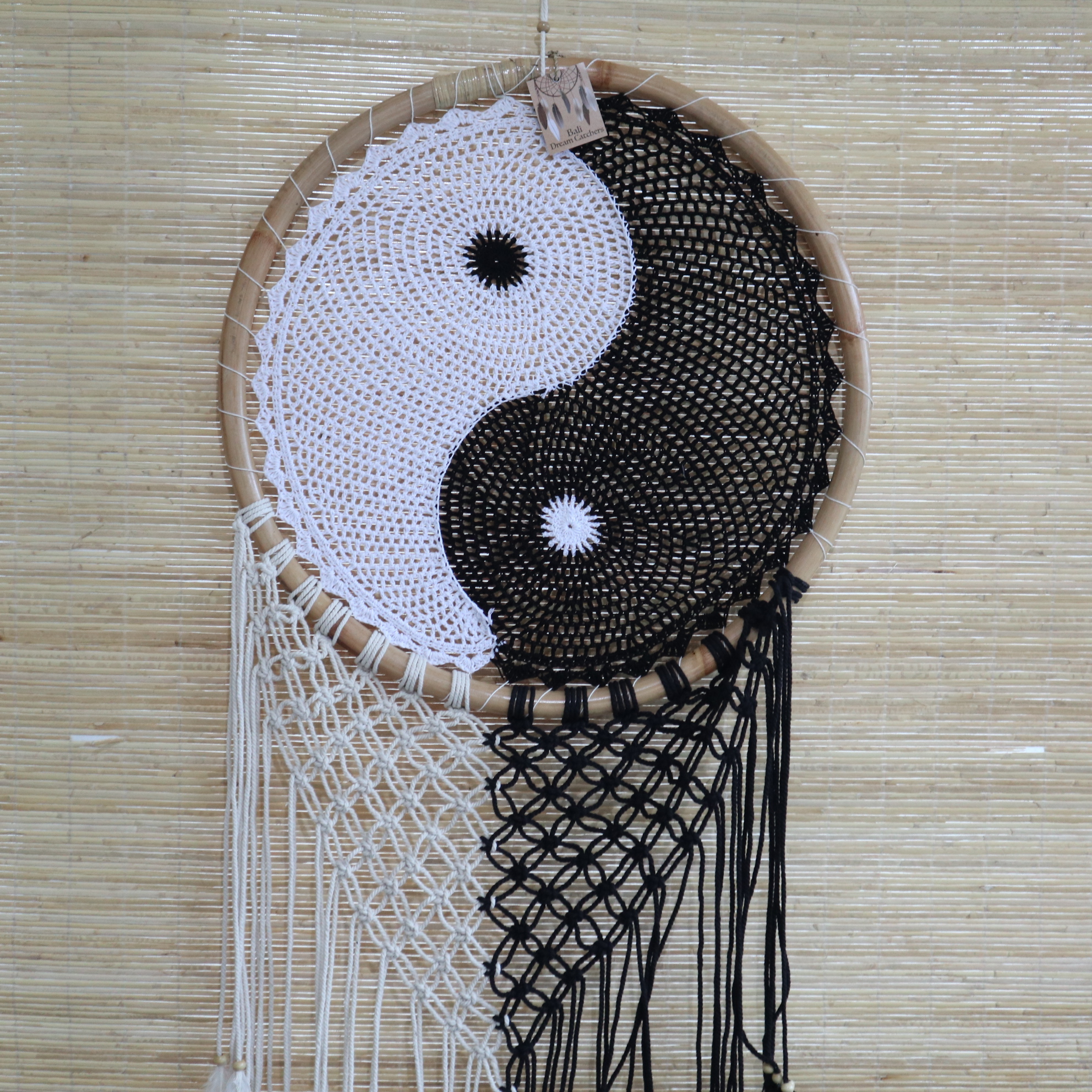 Extra Large Ying Yang Bali Dream Catcher