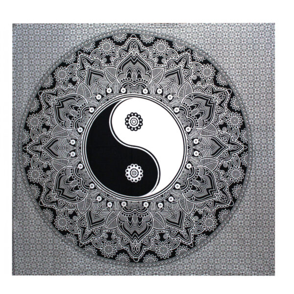 Black & White Double Cotton Bedspreads - Image 7