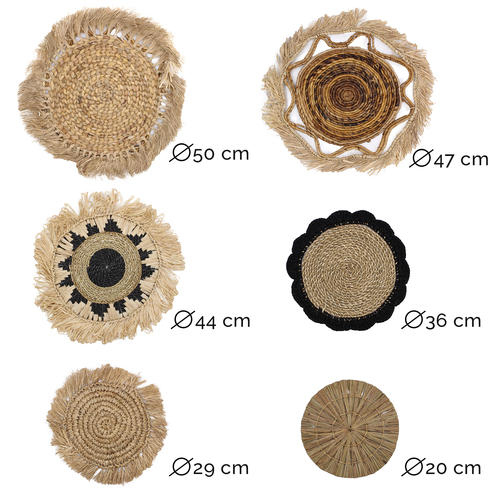 Set of Six Natural Wall Art - Kribo Collection - Image 8