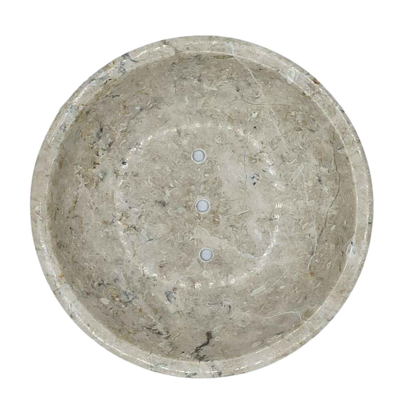 Round Honey Marble Rounded Soap Dish - Image 2