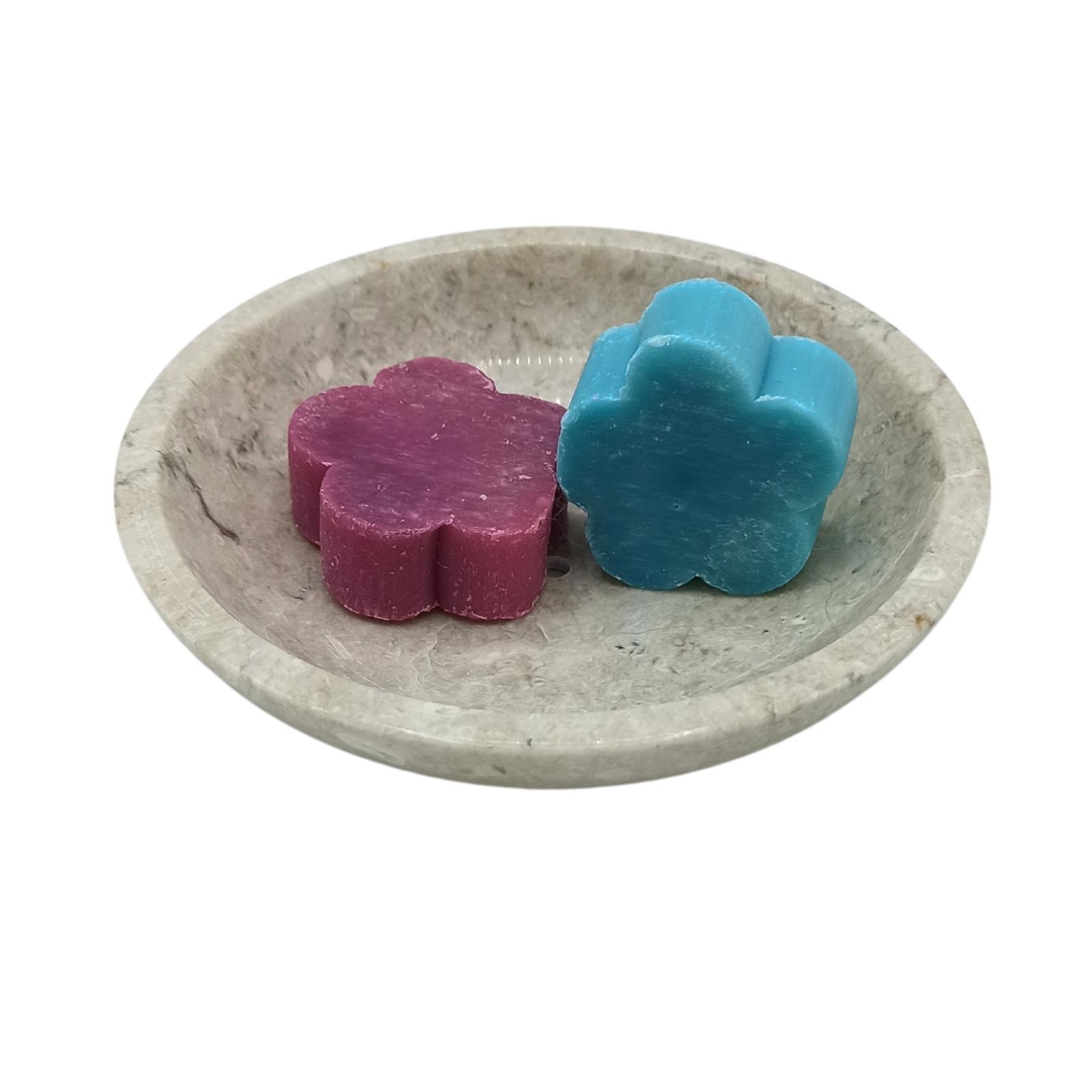 Round Honey Marble Rounded Soap Dish - Image 3