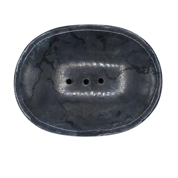 Classic Oval Black Marble Soap Dish - Image 2