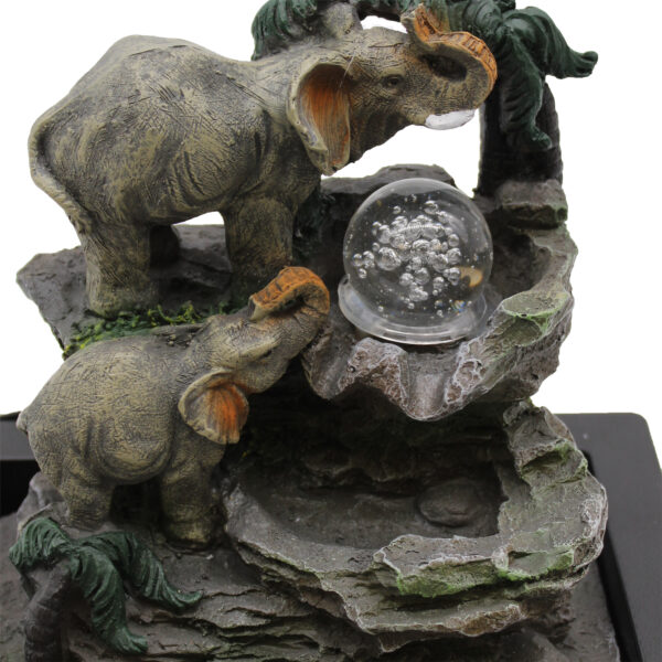 Elephant Family Water Fountain - Image 2
