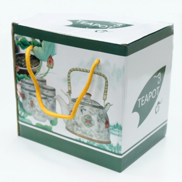 Blue Star Herbal Teapot Set - Image 4