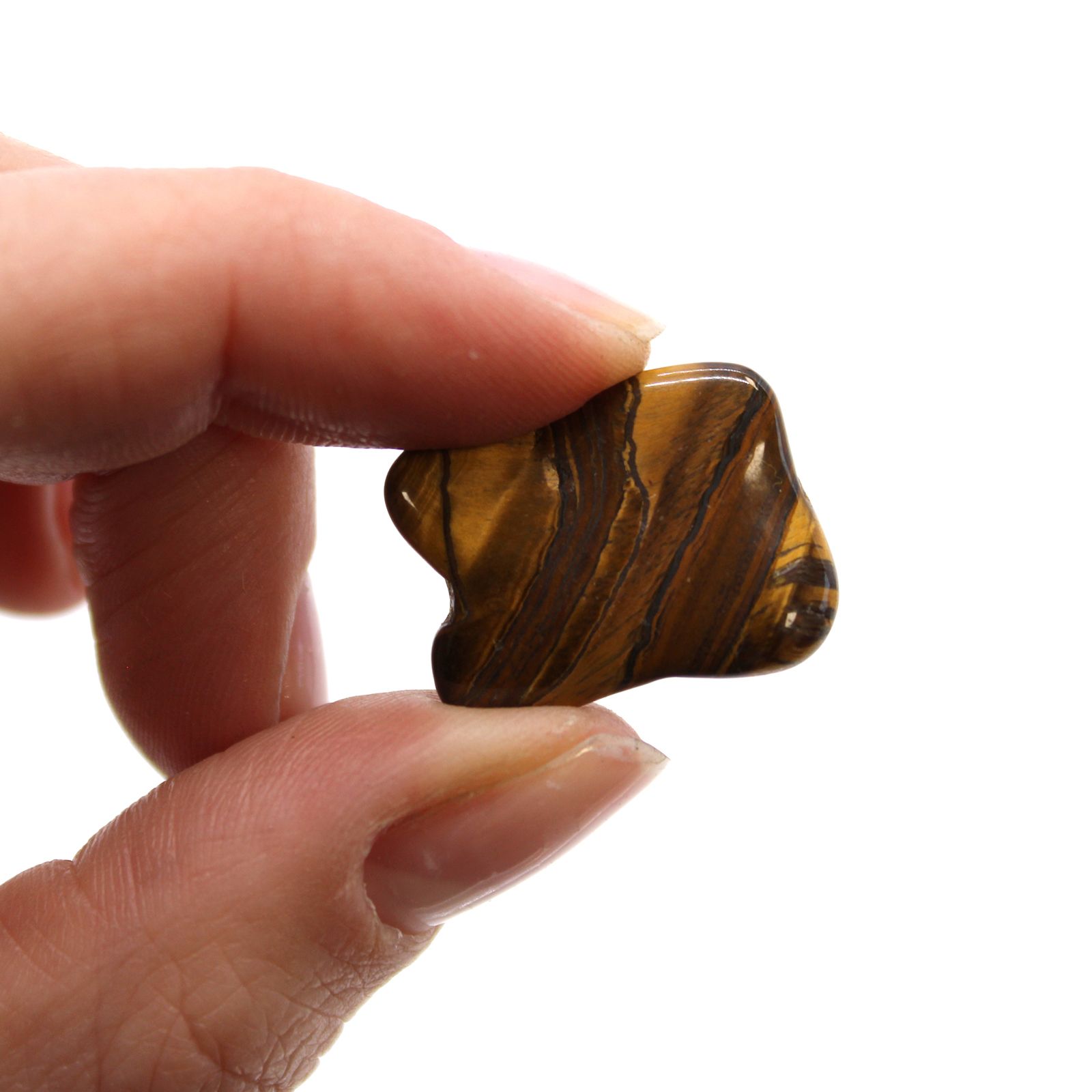 Small African Tumble Stones - Tigers Eye - Golden - Image 2