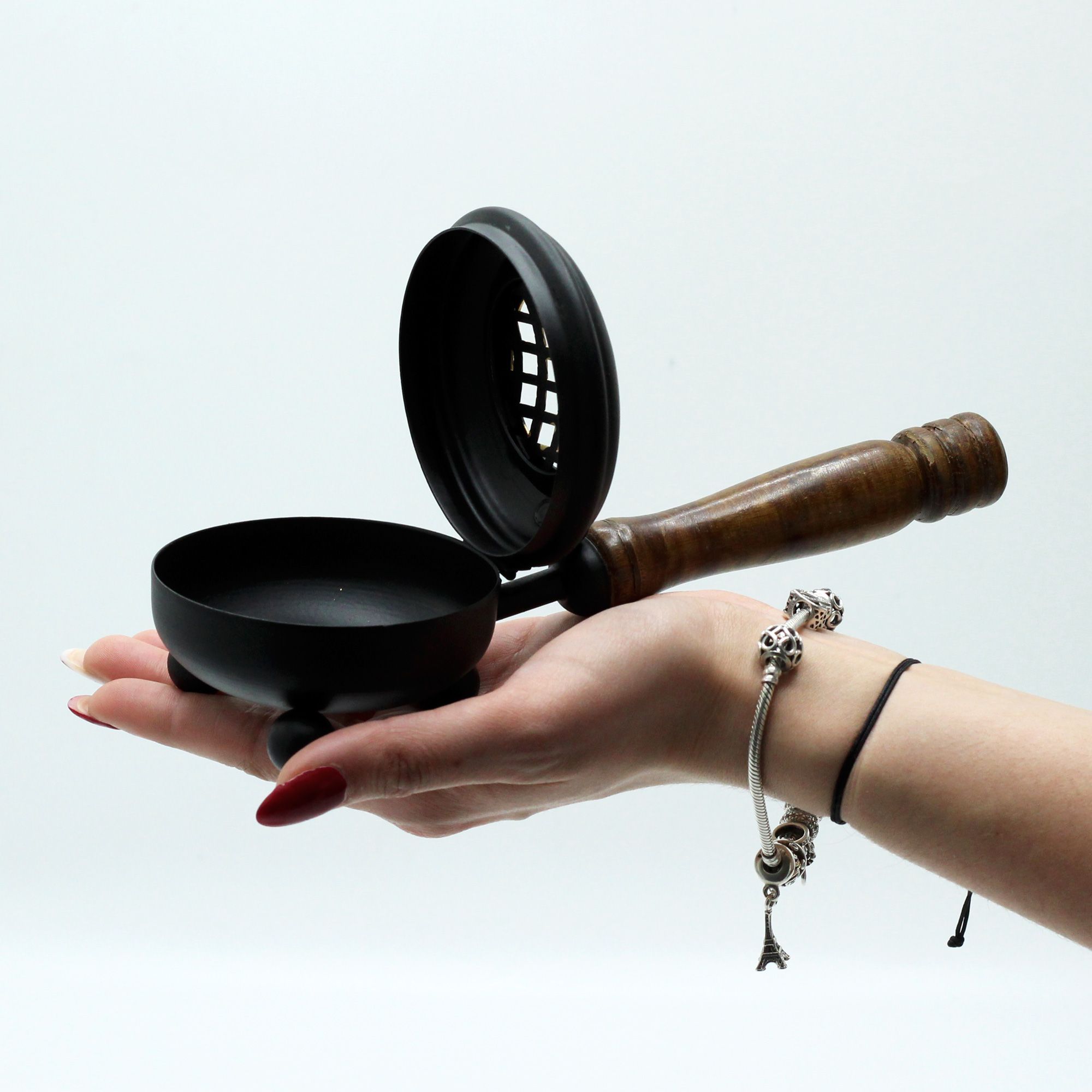 Med Iron Censer Incense Burner - Gold detail - Image 2