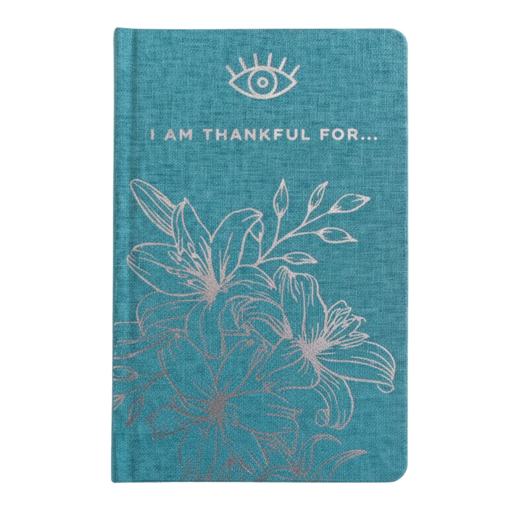 Blue Gratitude Journal with Silver Lining - 120 pages - I am Thankful For - Image 2