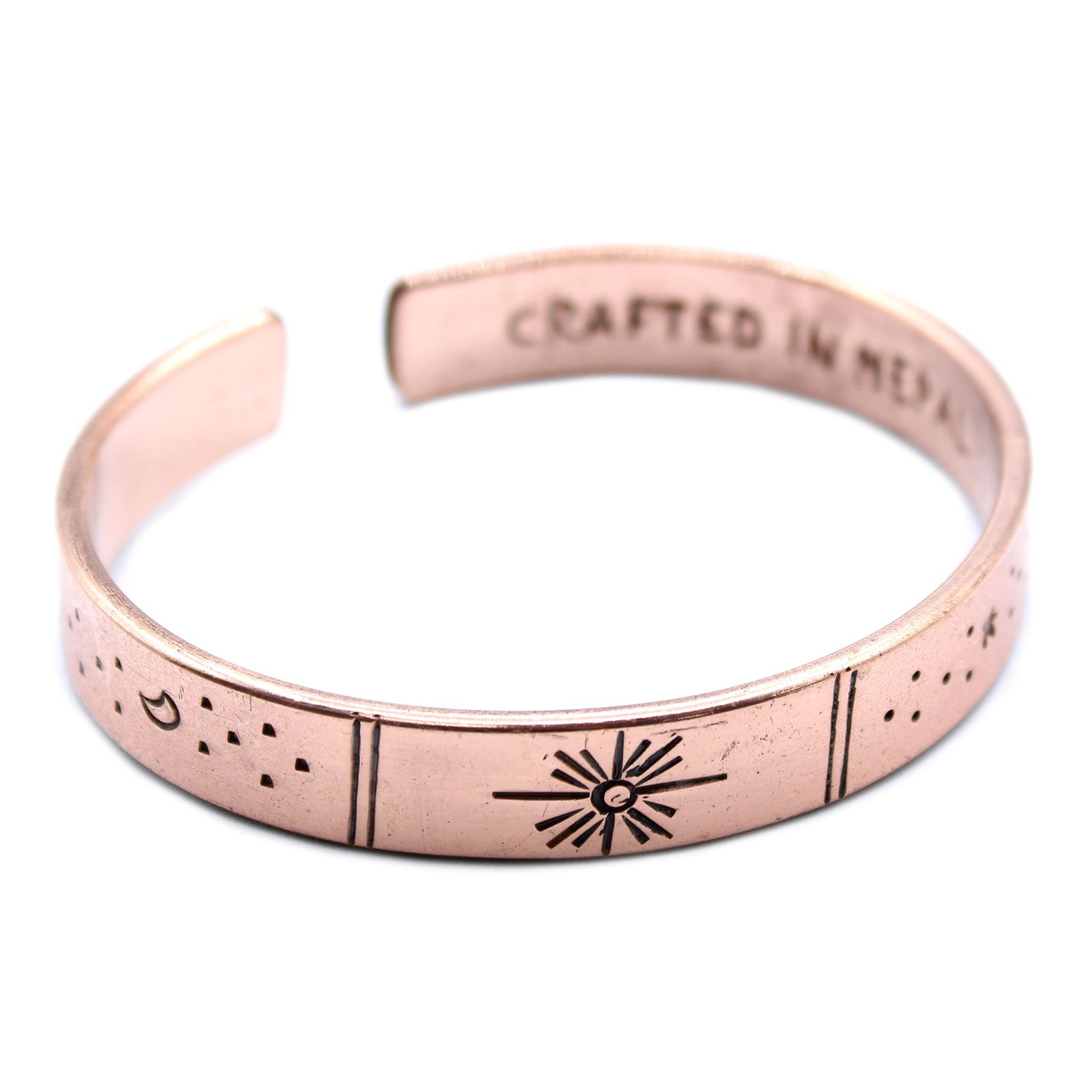 Inspiration Bracelet - Copper Snrise, Galaxy, Stars, Earth - Image 3