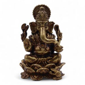 Brass Miniature Gods - Ganesha (52gms)  - 49mm